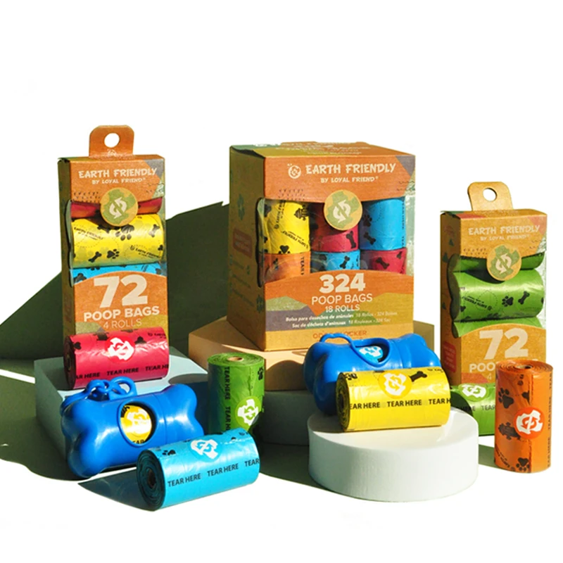 Hot Sale Environmentally Dog Waste Poop Bag Corn Starch, Guaranteed Leak Proof, Hot Sale Pet Supplies With High Quality