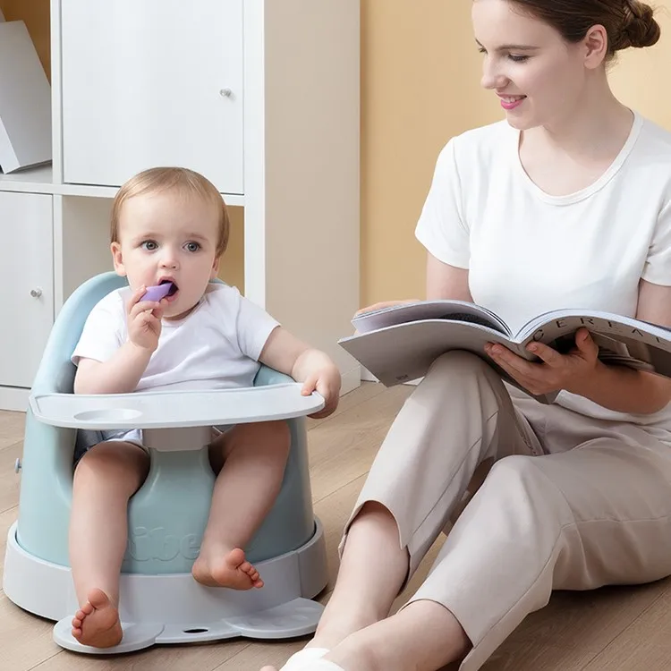 
Popular modern ins style baby auxiliary dining chair soft PU seat 