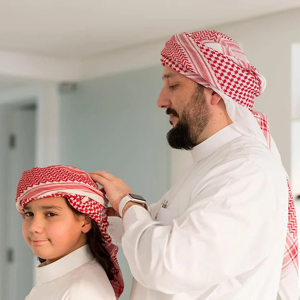 Wholesale Muslim Hijab Caps Printed Square Scarf Islamic Arab Dubai Saudi Arabian Men Headscarf Turban