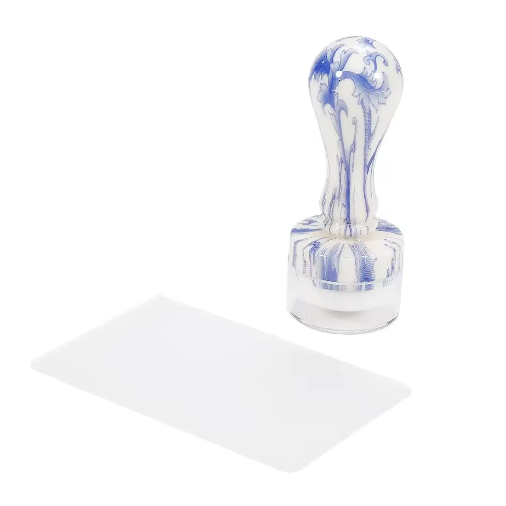 ANGNYA 4 Colors French Seal Printing Nail Stamps Scraper Tool Jelly Silicone Nail Art Stamper Stamping Set