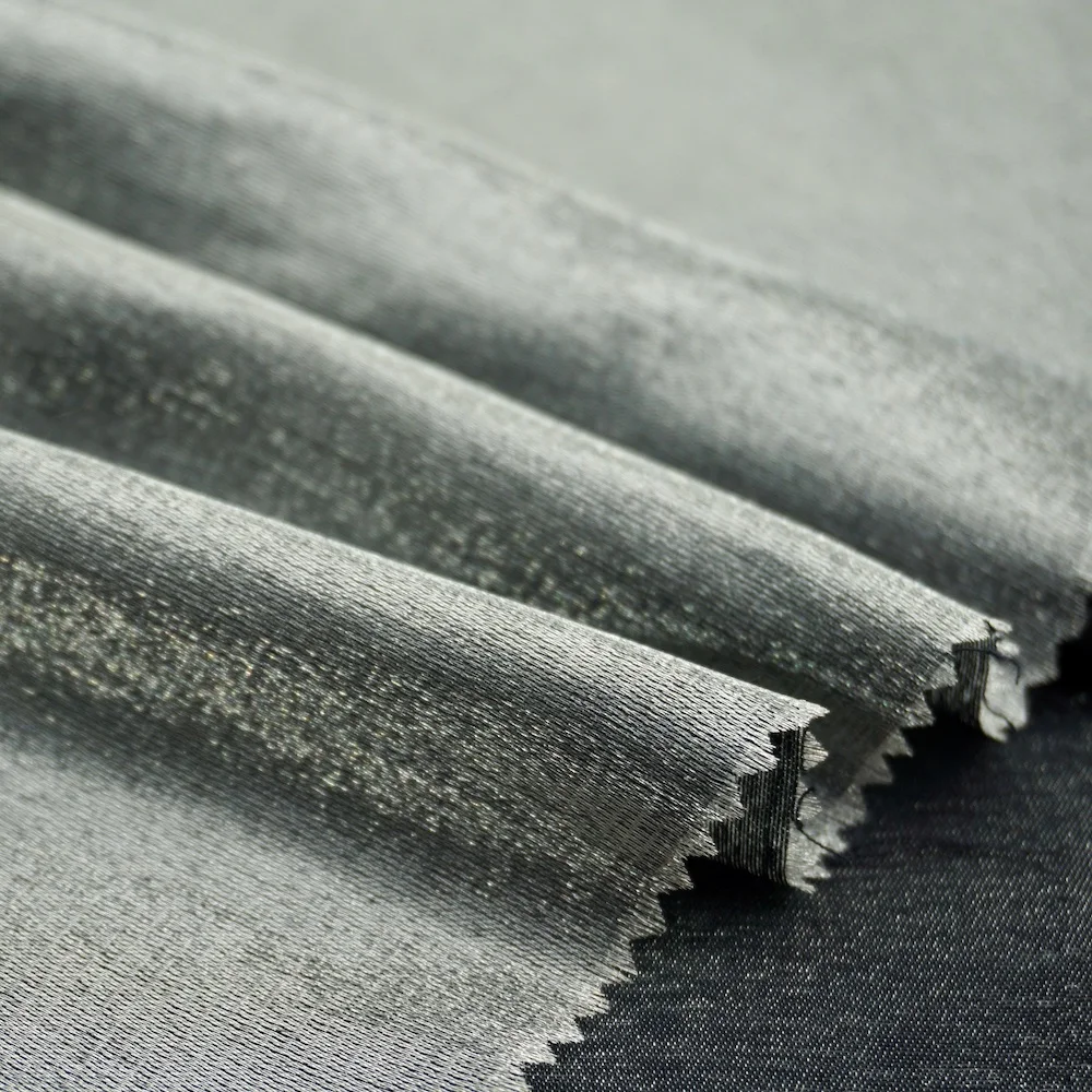 Wholesale Shining 70% Cotton 30% Nylon Fabric Ripstop for Jacket Wedding Dancing Dress