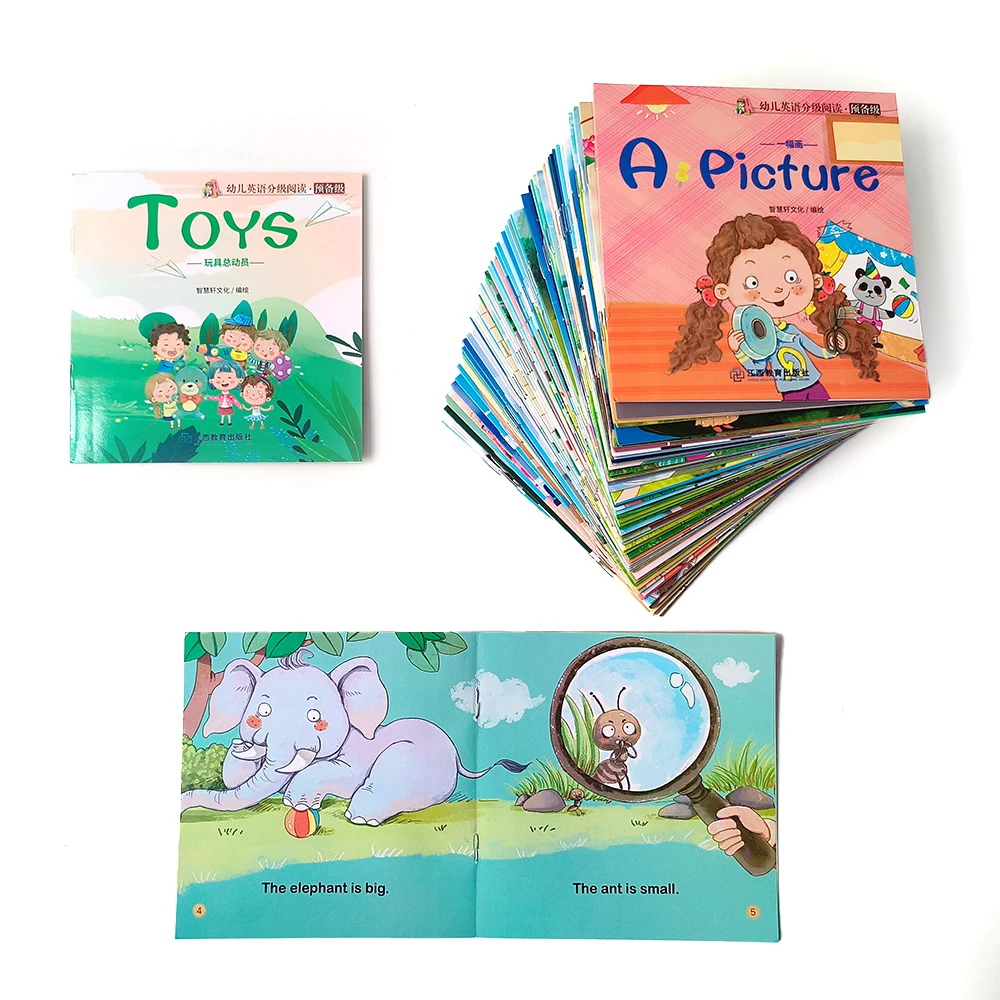 montessori early education toys customized 60pcs learning children books printing hardcover books for kids best gifts for babies