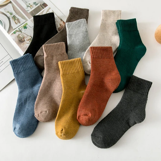 Japanese Girls свободные топы носки женские конфетные цветные однотонные носки