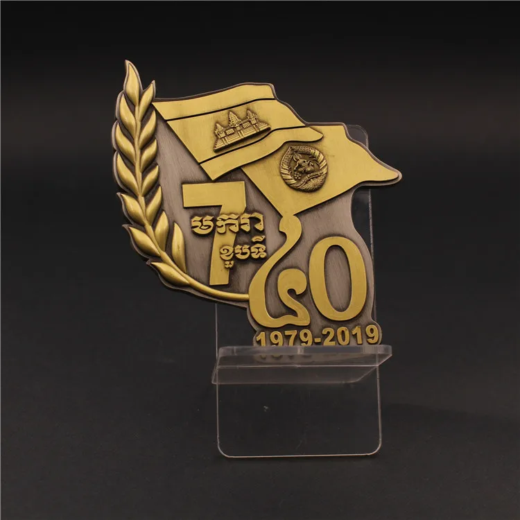 Designer USA Coin Old Antique Gold Value Custom Soft Enamel Metal Challenge Coins