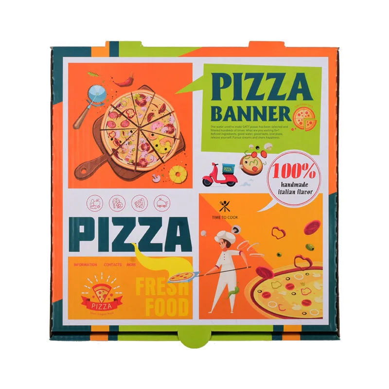 10 12 14 15 16 18 24 inch Pizza Box Custom Pizza Delivery Box Factory Supply Packaging Box