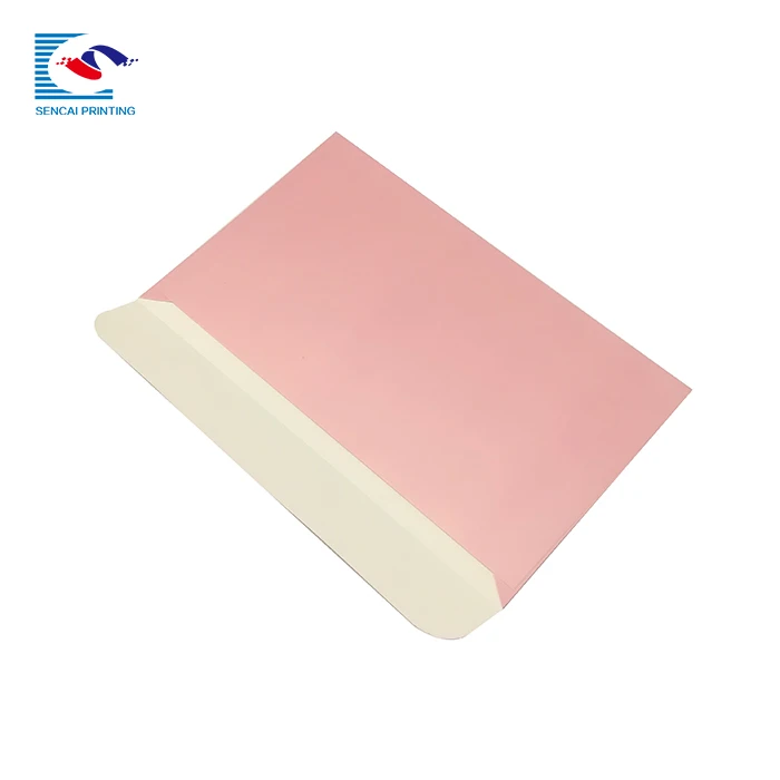 custom Printing logo pink luxury wedding paper thank you gift card for invitation business cardboard packaging envelope