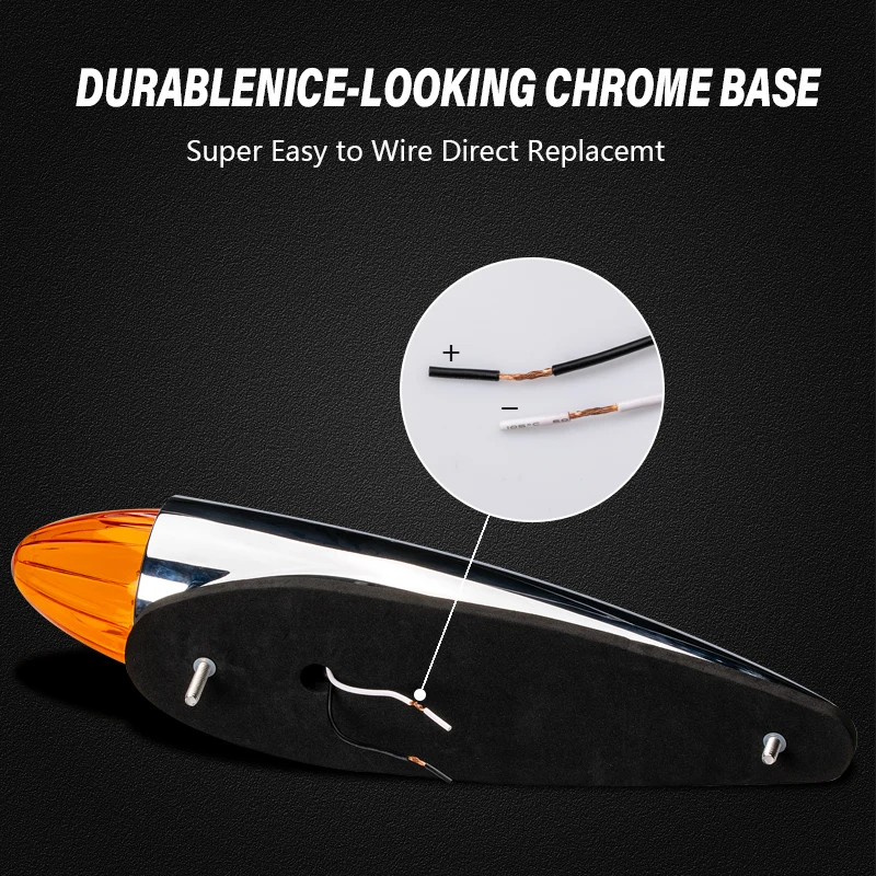 12V 24V roof cab light led clear amber 19 LED dual color truck led lights marker lights truck