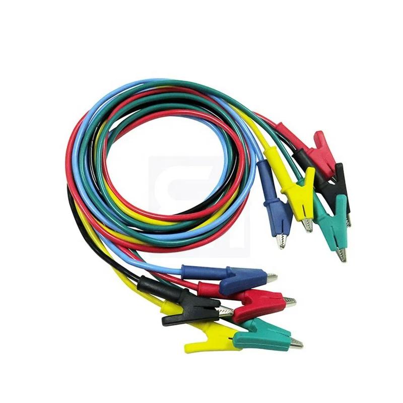56MM Five Color Highly Conductive Crocodile Alligator Clip Test Lead Jumper