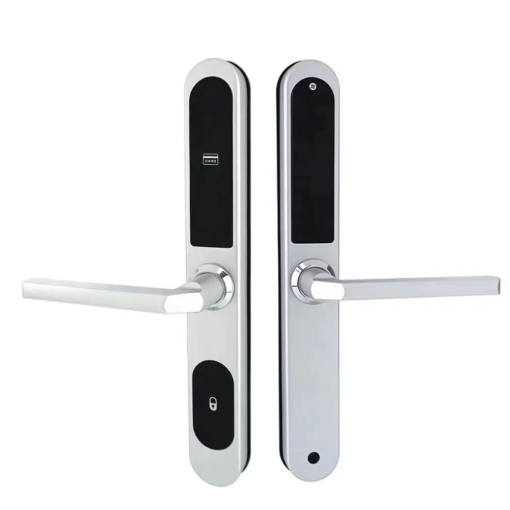 EU hotel lock with EU standard mortise slim hotel door lock with Euro style design and Euro 304 stainless steel mortise