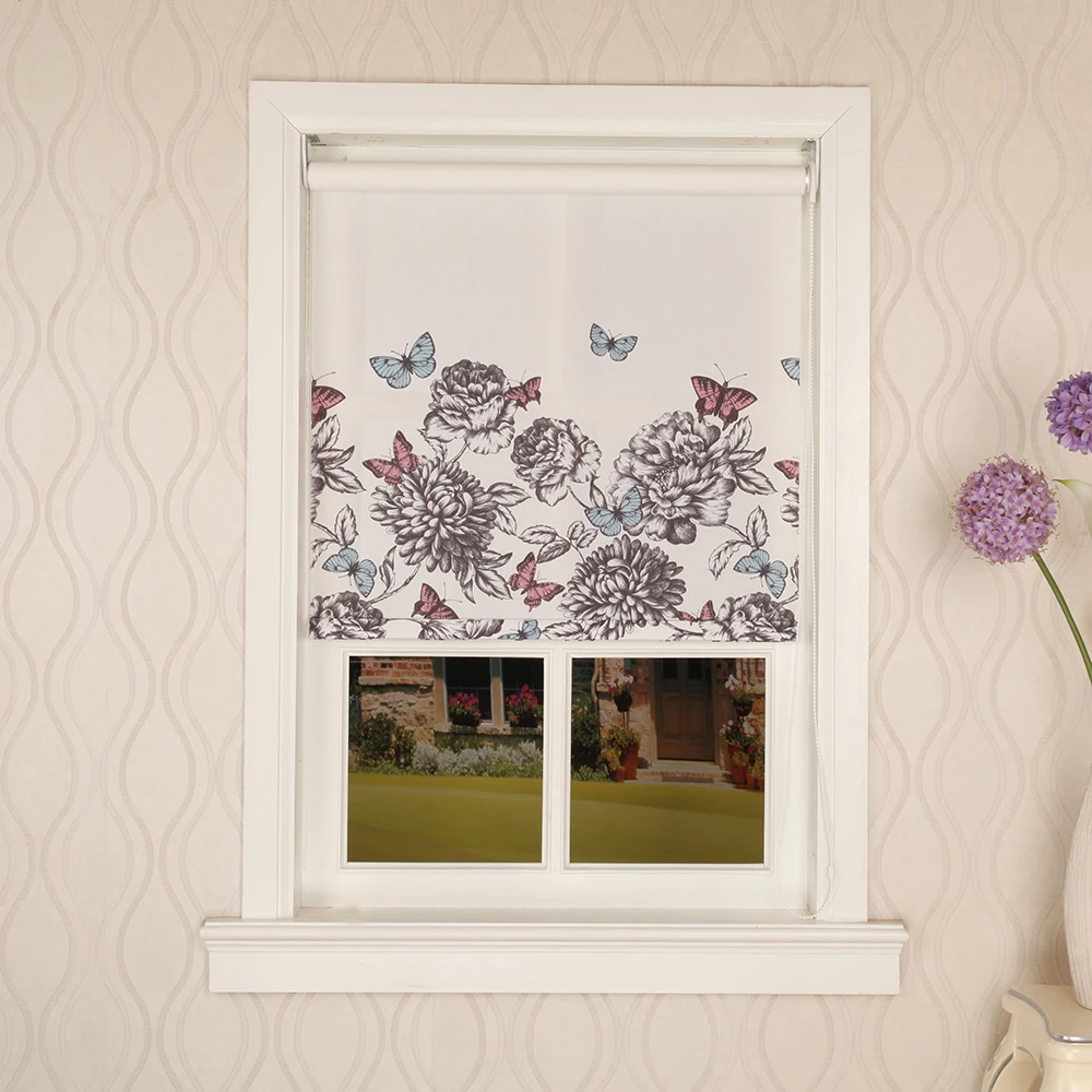 perfect fit kitchen high quality sky rolling triple turkish roller blind shade for window