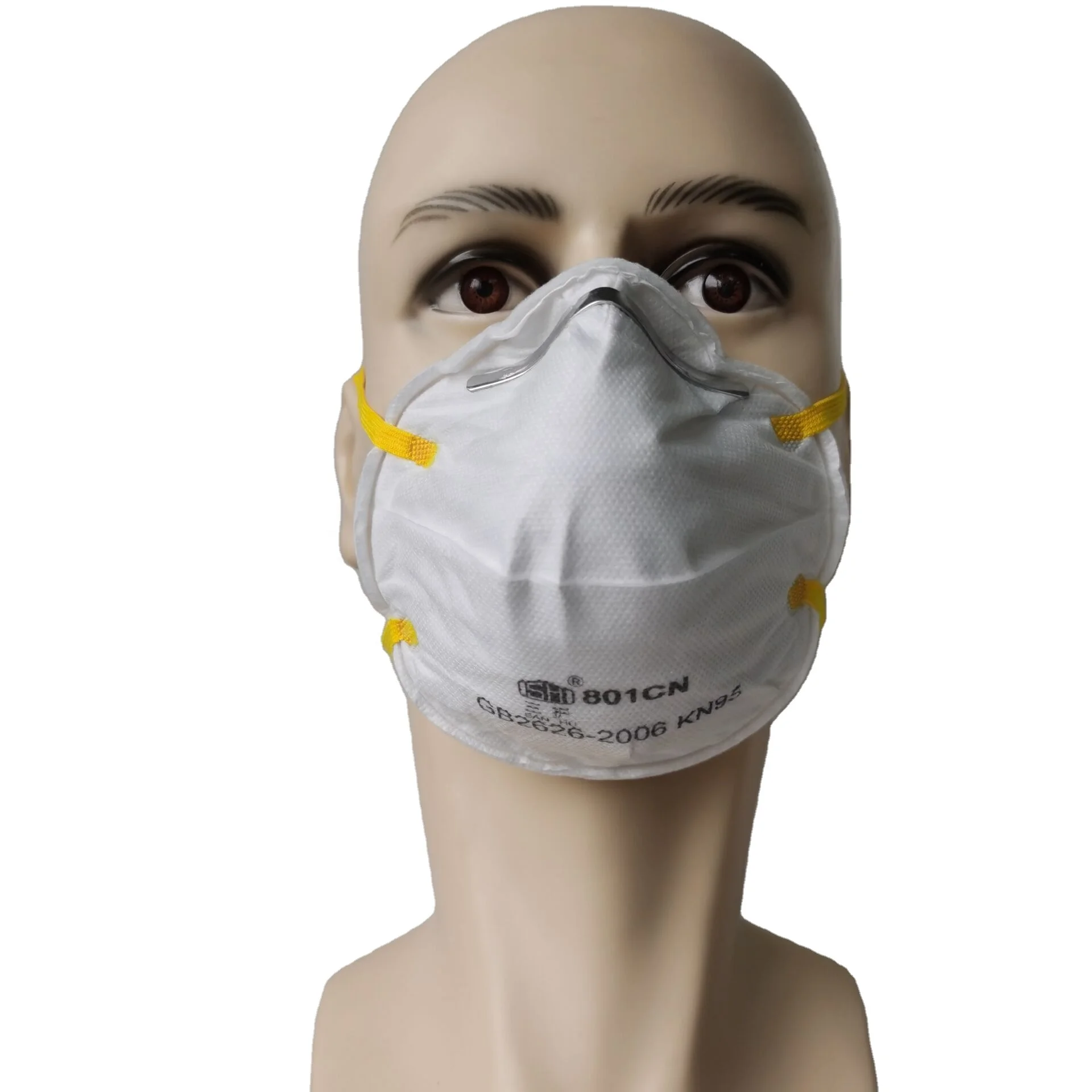 
 Маска KN95 Sanhu 801CN одноразовая Защитная маска против PM 2,5 Маска аналогичная 3 M 8210  