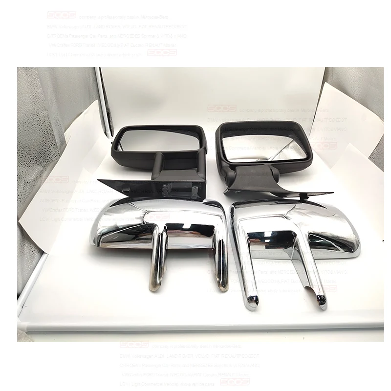 SQCS brand gasket cylinder head Manual Outside Mirror silver outside chrome rearview mirror cover for mercedes benz sprinter 901