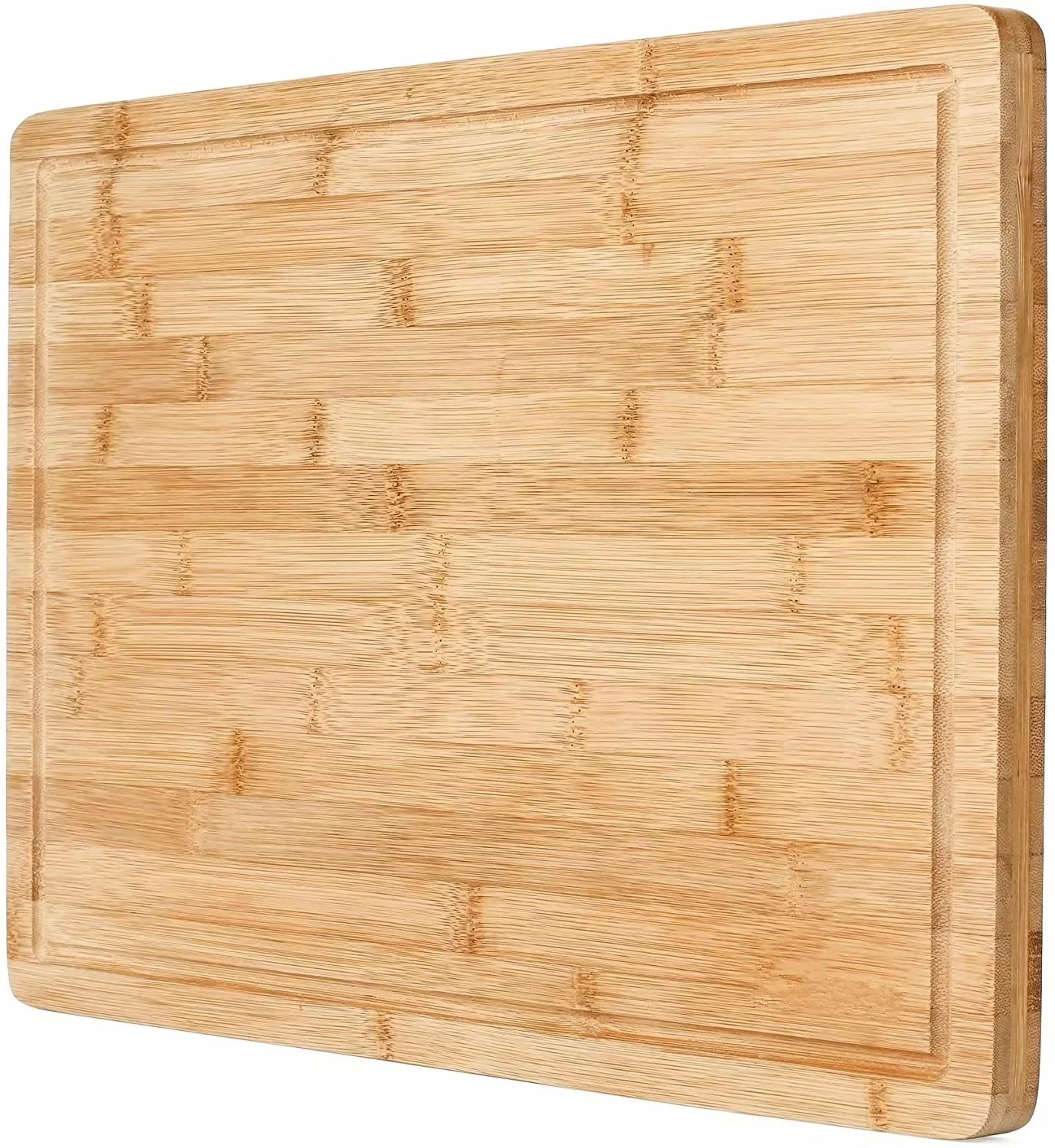 High Quality Large Organic Bamboo Kitchen Chopping Block Wood Cutting Chopping Board with Juice Groove
