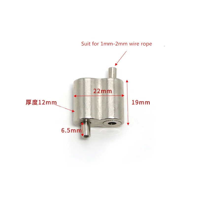 Rongtong Hot Selling copper plated nickle wire rope clip for lighting suspension kits
