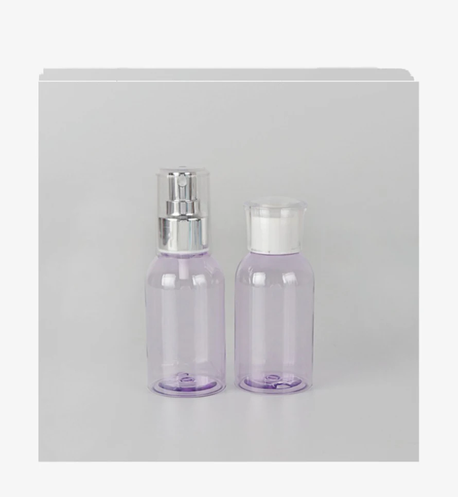 
China manufacturer 100ml 150ml PET hand wash liquid toner use sprayer colorful cap plastic face mist spray bottle 