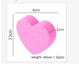 BIN  mini pink nail file double side trimmer sponge file professional tools with heart shaped