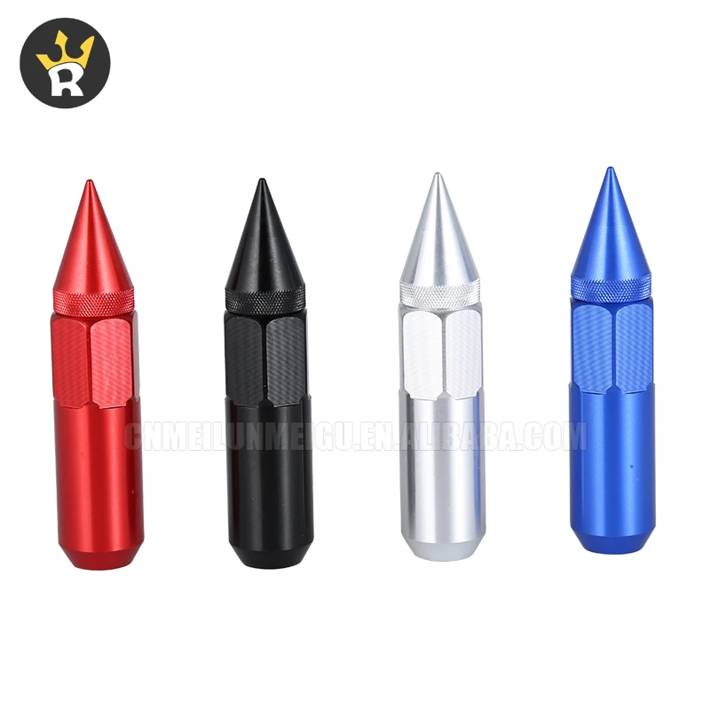 Manufacturer custom made wholesale 19mm hex wheel nut 6061 aluminum forging wheel nuts Aluminum wheel nuts