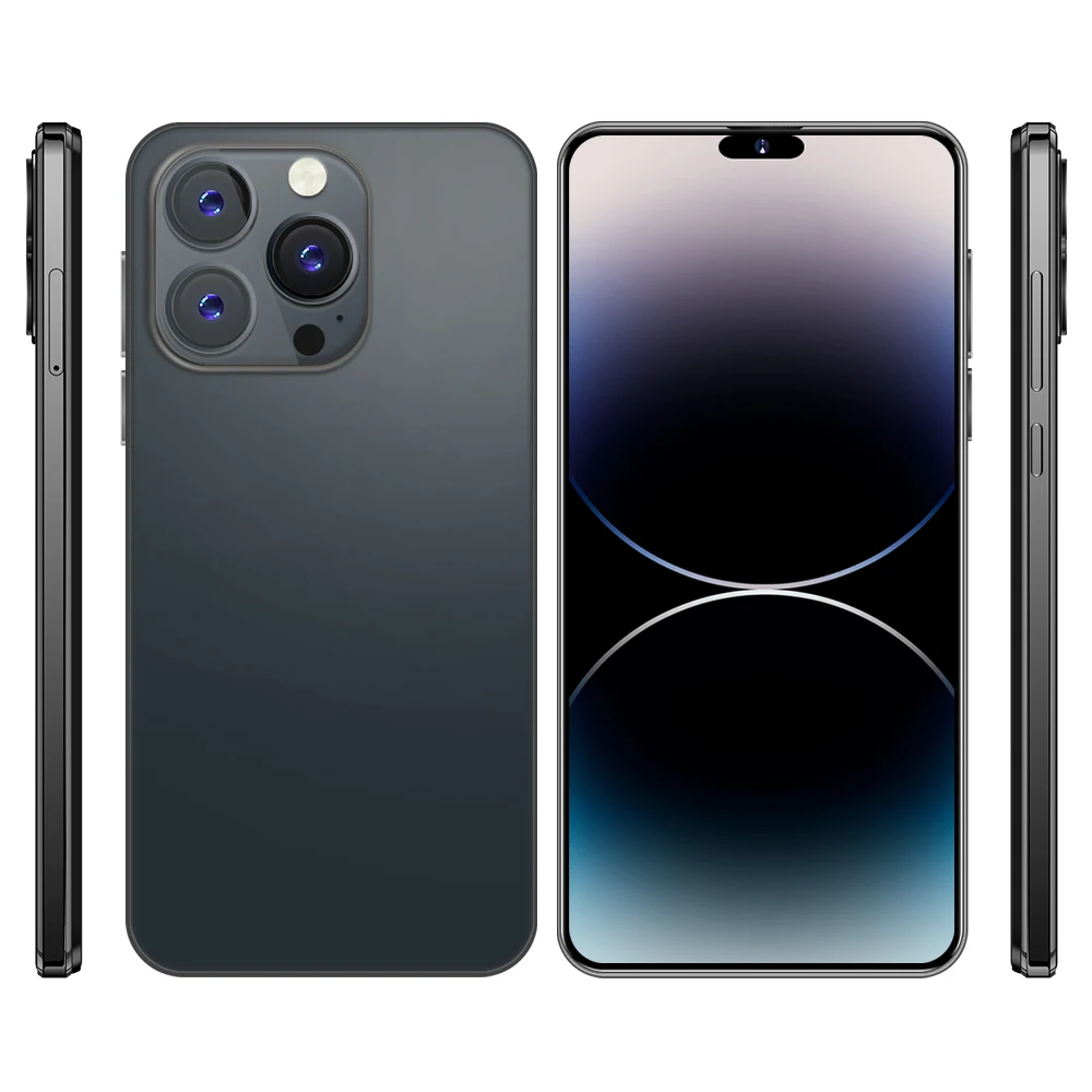 2023 Low price Unlocked i15 Pro Max  Mobile Phone 6.8 inch 3GB+128GB Big Memory 5G Smartphone with Beauty Camera GPS