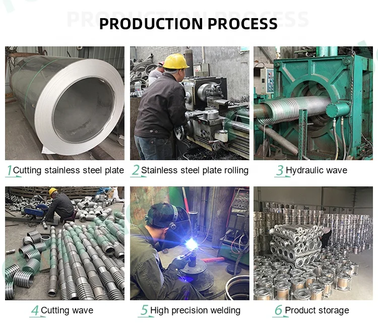 metal compensator stainless steel 316 304 flange joint expansion bellow