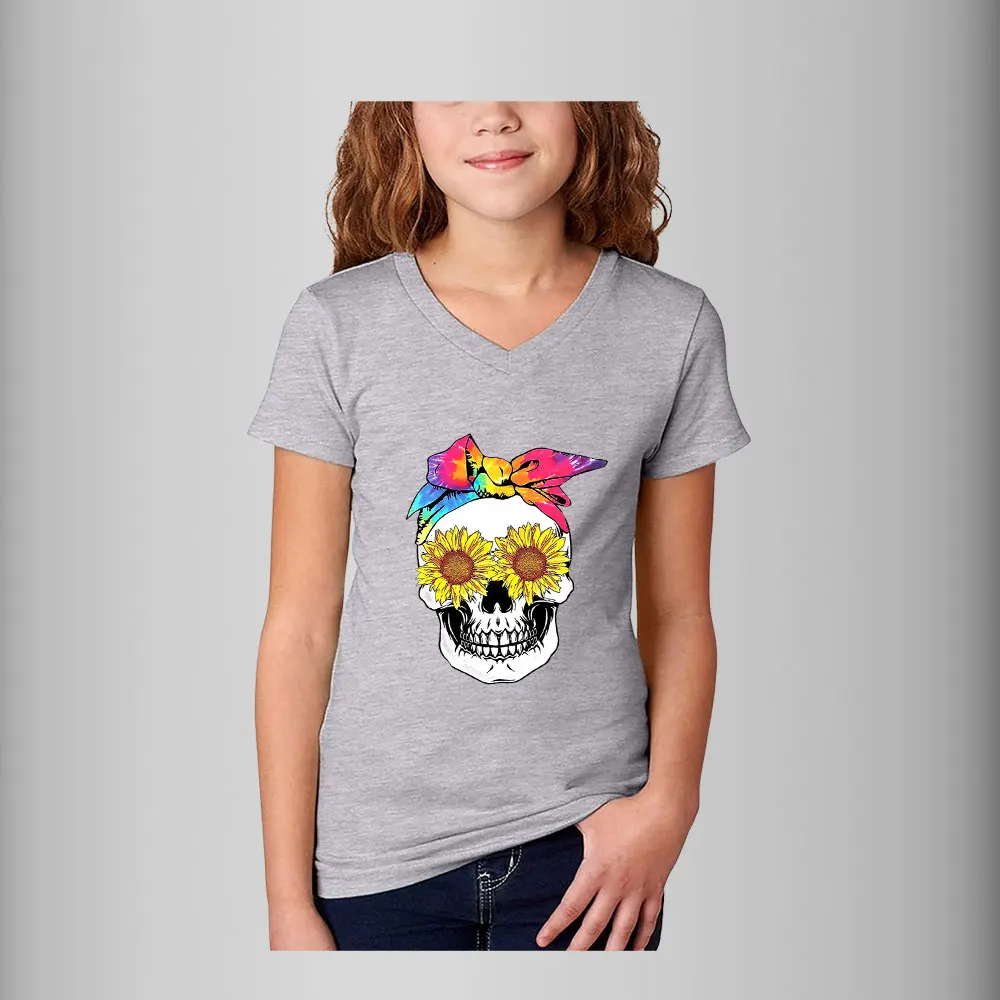 Skull Stickers For CIothes Iron On Patches For Clothing Stripes Thermal Transfer Sticker T-Shirt Decal Diy Apparel Accessories