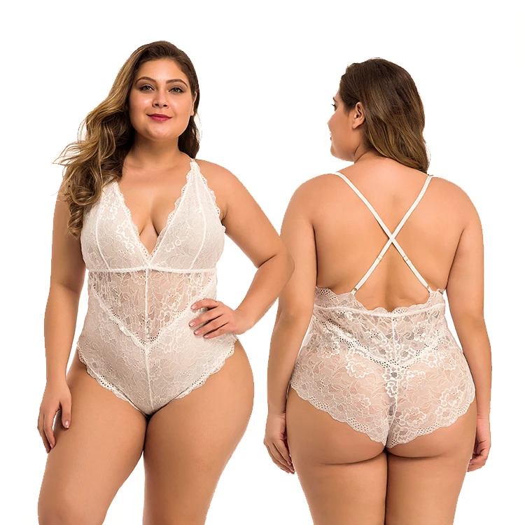 Hot-Transparent Japanese Mature Women Corset Bodysuit Teddy Plus Size All Lace Sexy Femme England Hot Sexy Girl Photo Lingerie