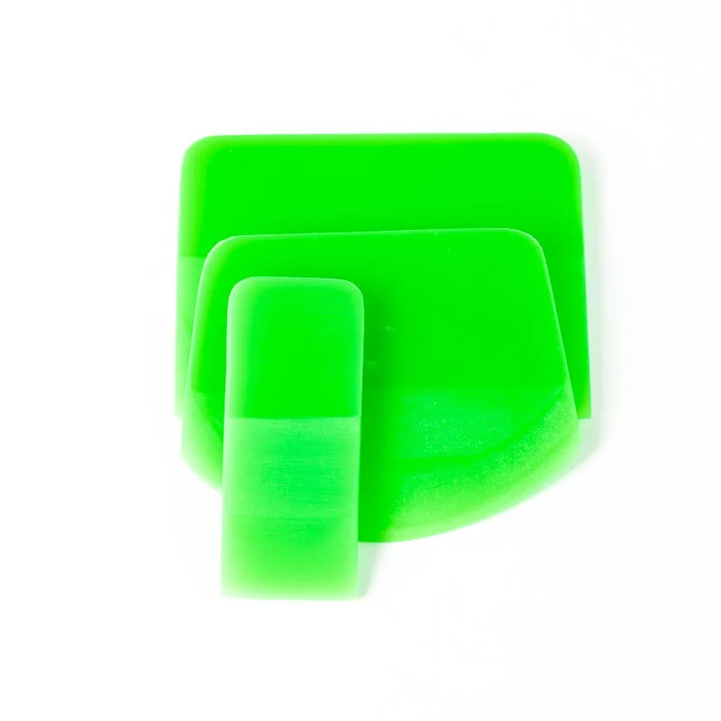 Автомобильный скребок для стекла ppf, мягкий силиконовый резиновый скребок, комплект из трех предметов для автомобильной виниловой упаковки