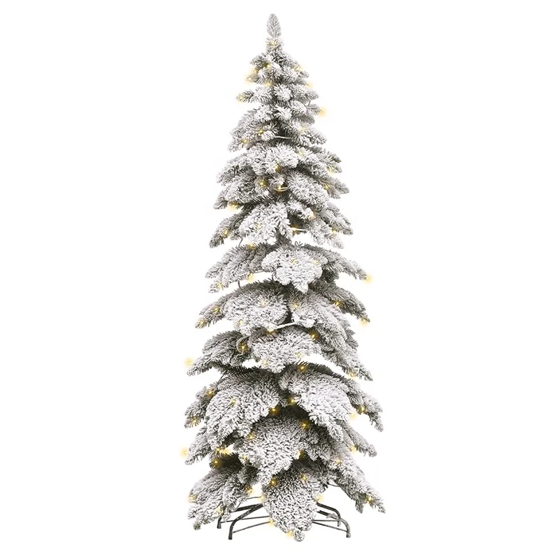 Hot Sale 120cm 4FT PVC Flock christmas  tree home decoration artificial led christmas tree