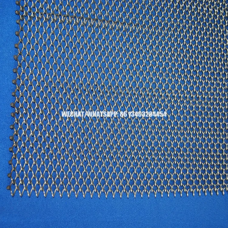 High Strength Architectural Decorative Metal Coil Drapery Mesh Curtains With Custom Color For Room Dividers