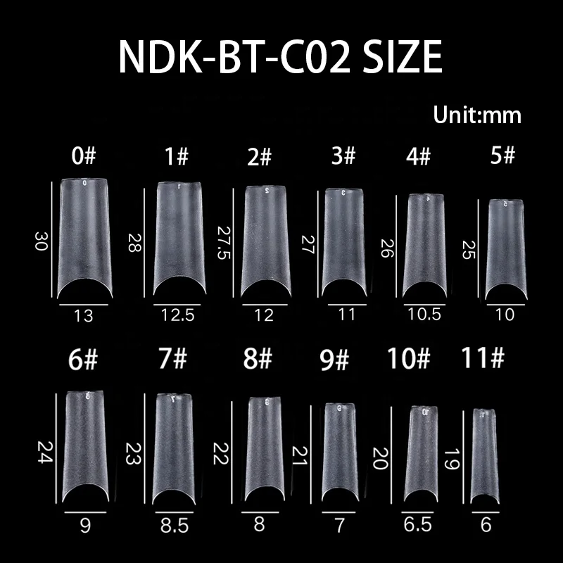 Fashion style Natural ultra thin nail tips false fingernails factory directly price
