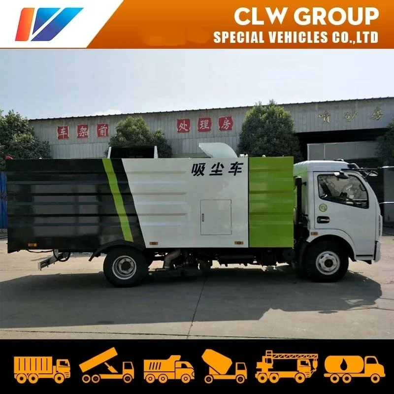 5ton 6ton Dongfeng Road Cleaning Truck Vacuum Sweeper Truck for Street Cleaning