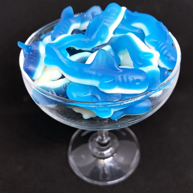 SWEETS DOUBLE LAYER GUMMY BLUE SHARKS BULK GUMMY
