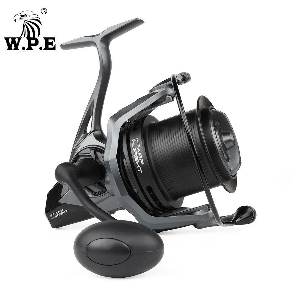 W.P.E CF 9000/9000T 4.4:1 9+1 BBs High Speed Metal Spool Spinning Reel Carp Fishing Tackles Fishing Wheel