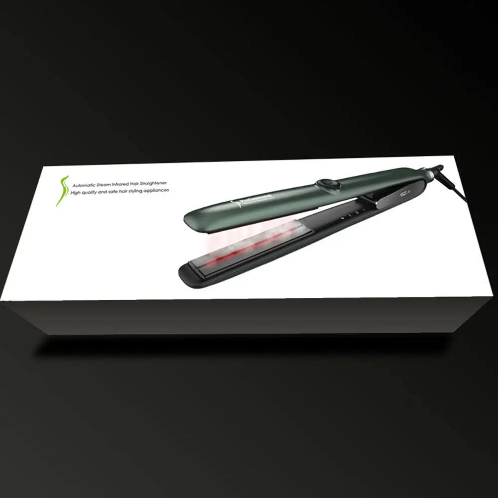private label professional steam infrared hair straightener steampod vapor hair iron straightening flat Iron steam straightener