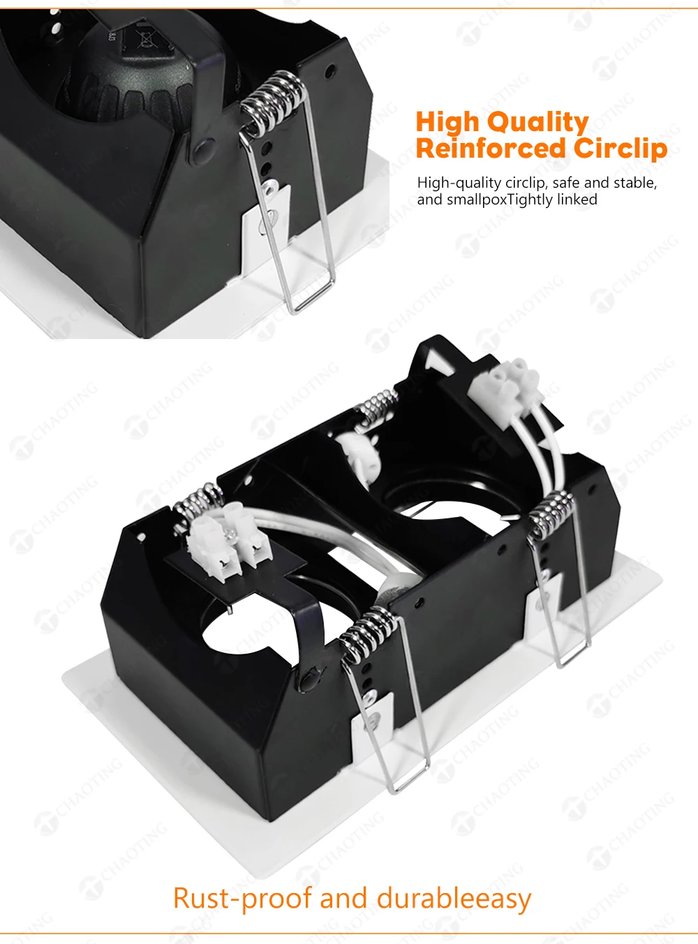 Single and double head Aluminum Downlight Housing Recessed Ceiling LED COB Lamp MR16 GU10 GU5.3 Spot Down Light Fixture