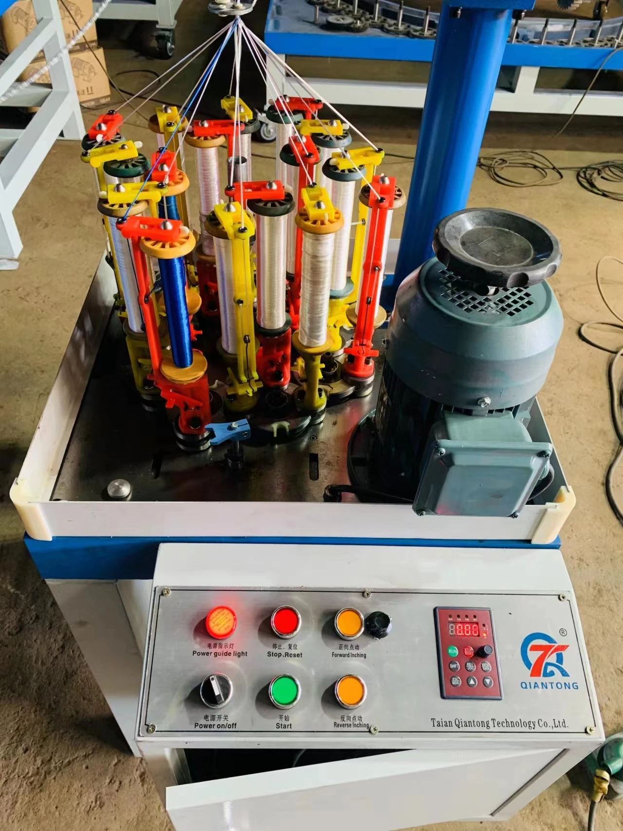 Good Quality PP Nylon Polyester 16 strands fiberglass/sleeve braided rope Machine For sale