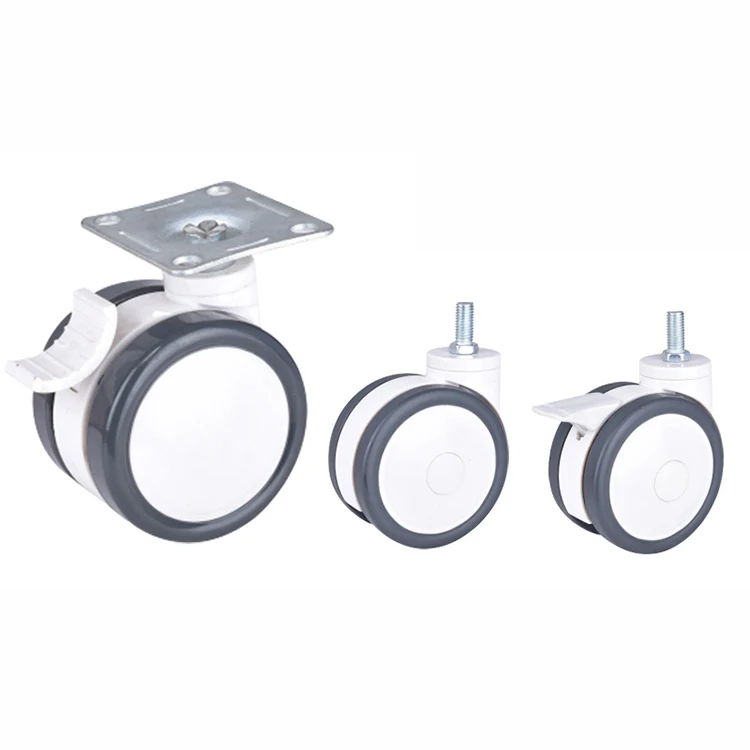 Customized Good Quality 3/4/5 Inch Eco-Friendly PU Swivel Heavy Duty Caster Wheels For Trolley