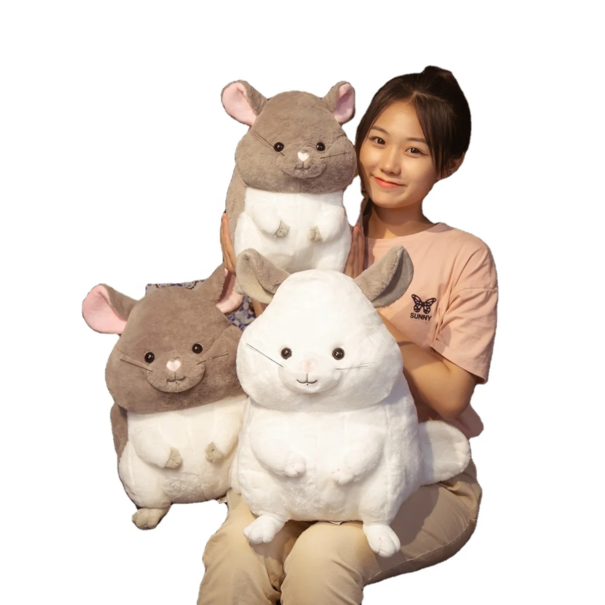 Customized Soft Plush Chinchilla Toys Wholesale Kids Plush Animal Mouse Mascot