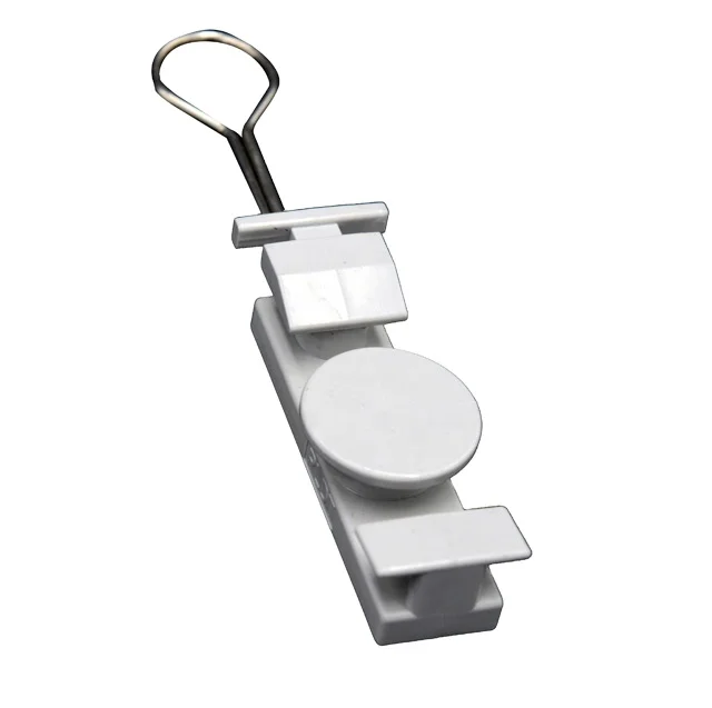 FTTH Plastic S Type Wedge Anchor Clamp Holder for Tension Clamp Drop Wire Flat Fiber Optical Cable Accessory