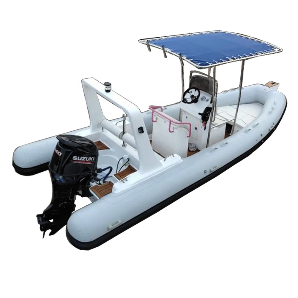 2024 Year New Luxury 6m Center Console Rib Hypalon Inflatable Boat for 8 Persons Yachts Genre