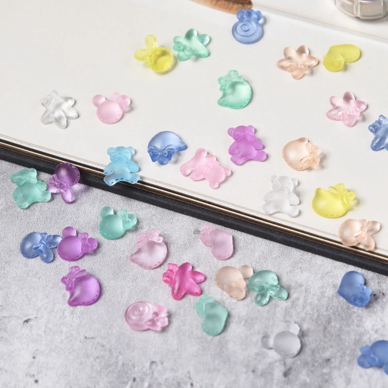 JR Nail art каучуковая звезда леденец пластиковый дизайн кавайные 3D Подвески для ногтей маникюр стразы маникюрного салона
