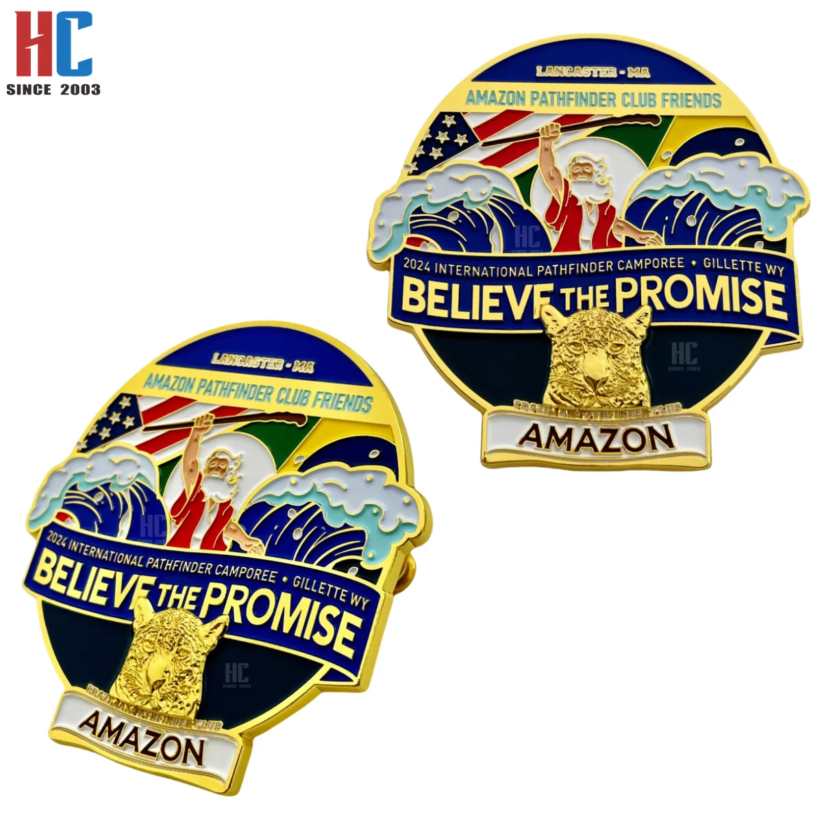 20 Years Factory Customized 2024 path finder club BTP A MAZON Friends Enamel Lapel Pin