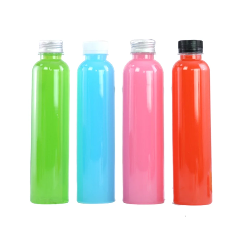 8 Oz Pet Plastic Reusabl Disposable Milk Bulk Beverage Juice Bottles With Tamper Evident Caps