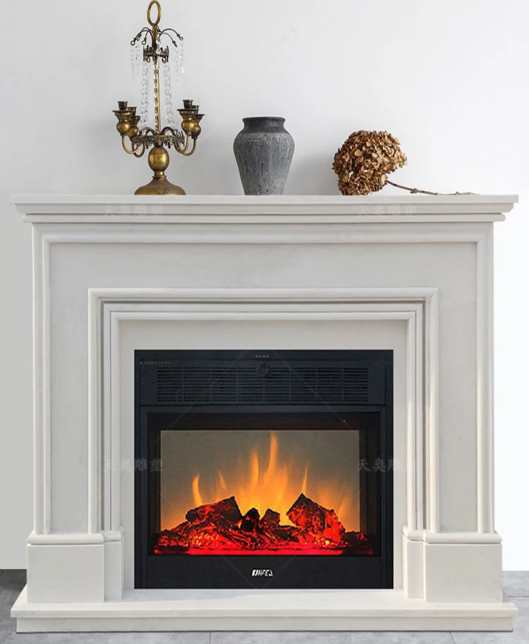 mini marble fireplace