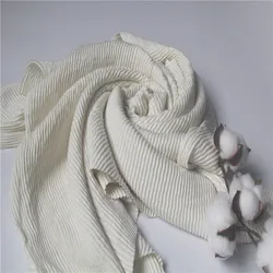 White pleated satin silk hijab Malaysia 100% natural silk crease satin crepe shawl scarf