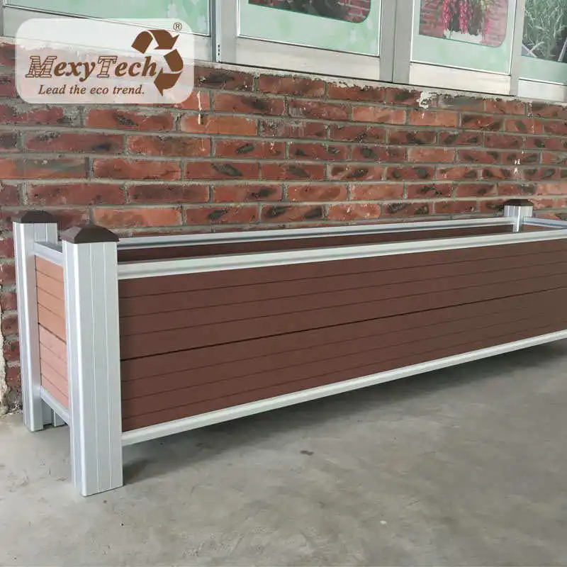 Наружное украшение деревянный пластиковый композитный цветочный горшок сеялка из ДПК