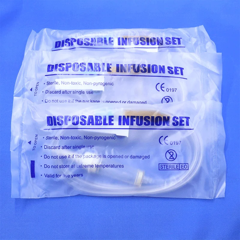 disposable pvc iv infusion set 10 drops/ml type burette calibrated 100ml transpa without exhaust hole