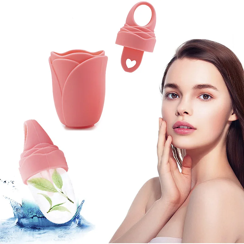 Silicone Beauty Facial Cooling Ice Ball Roller Ice Cube Skin Care Face Massager Silicon Face Ice Roller Globes for Face Lifting