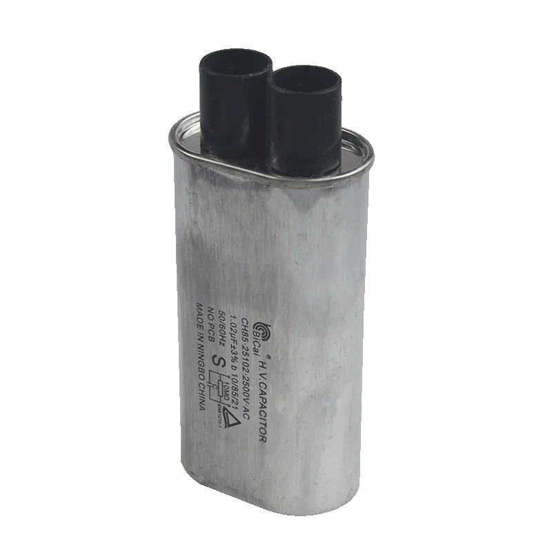 CH85 2500 v 1.02UF blue color microwave high voltage capacitor drying equipment high voltage capacitor