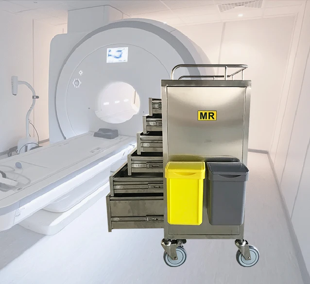 MR medicine trolley with 6 drawers for MR room use/ for 1.5T and 3.0T hospital MR equipment/ CE certified