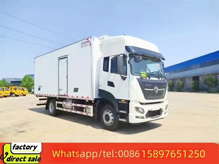 China Dongfeng 4*2 Cummins 210hp 12ton Refrigeration Box Truck Freezer Truck